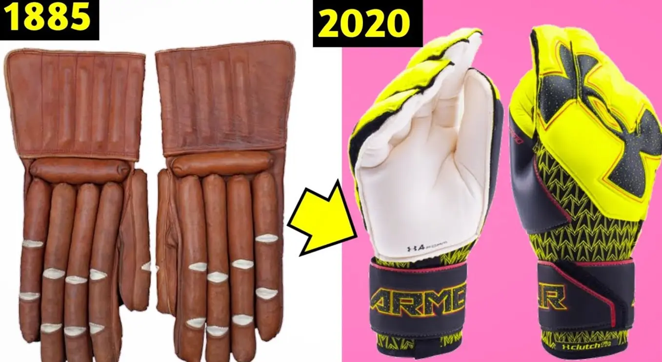 The evolution of football goalkeeper gloves