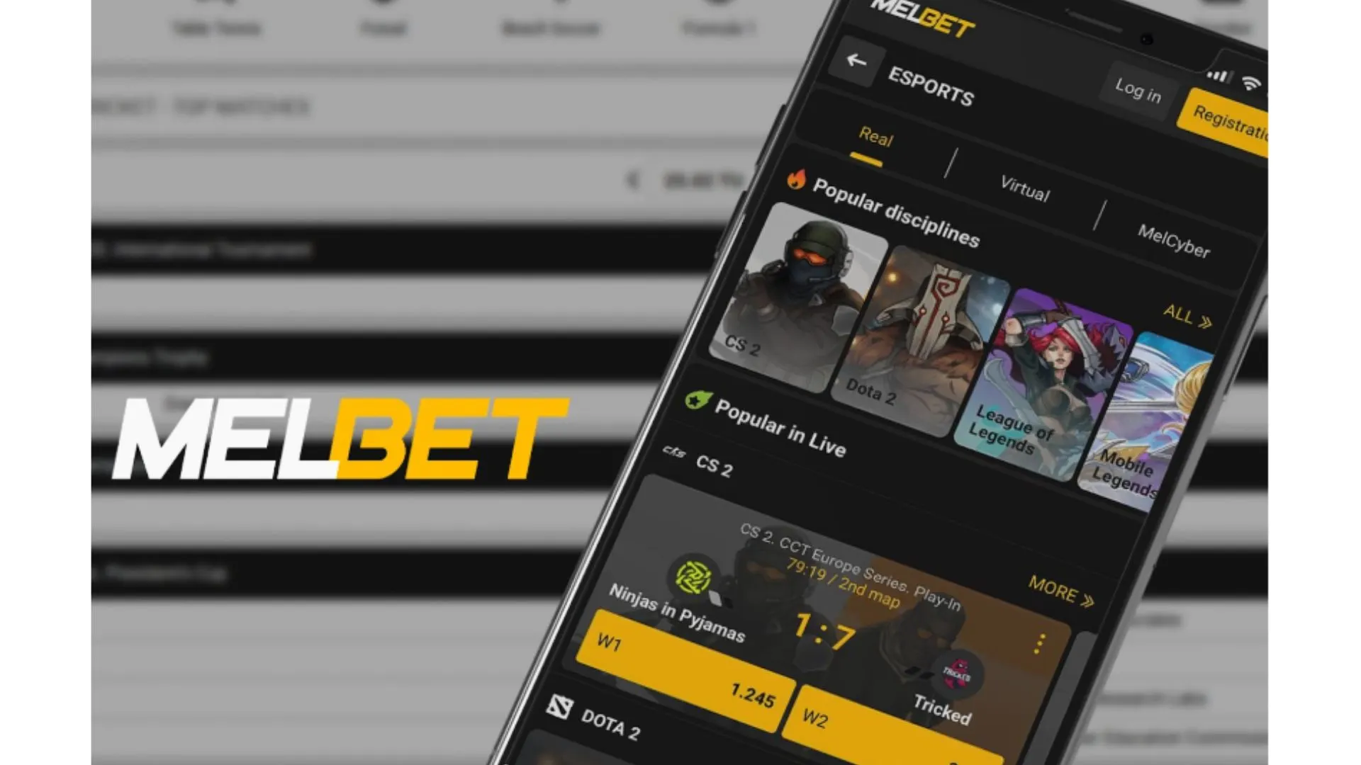 Betting on Cybersports in the Melbet Betting App